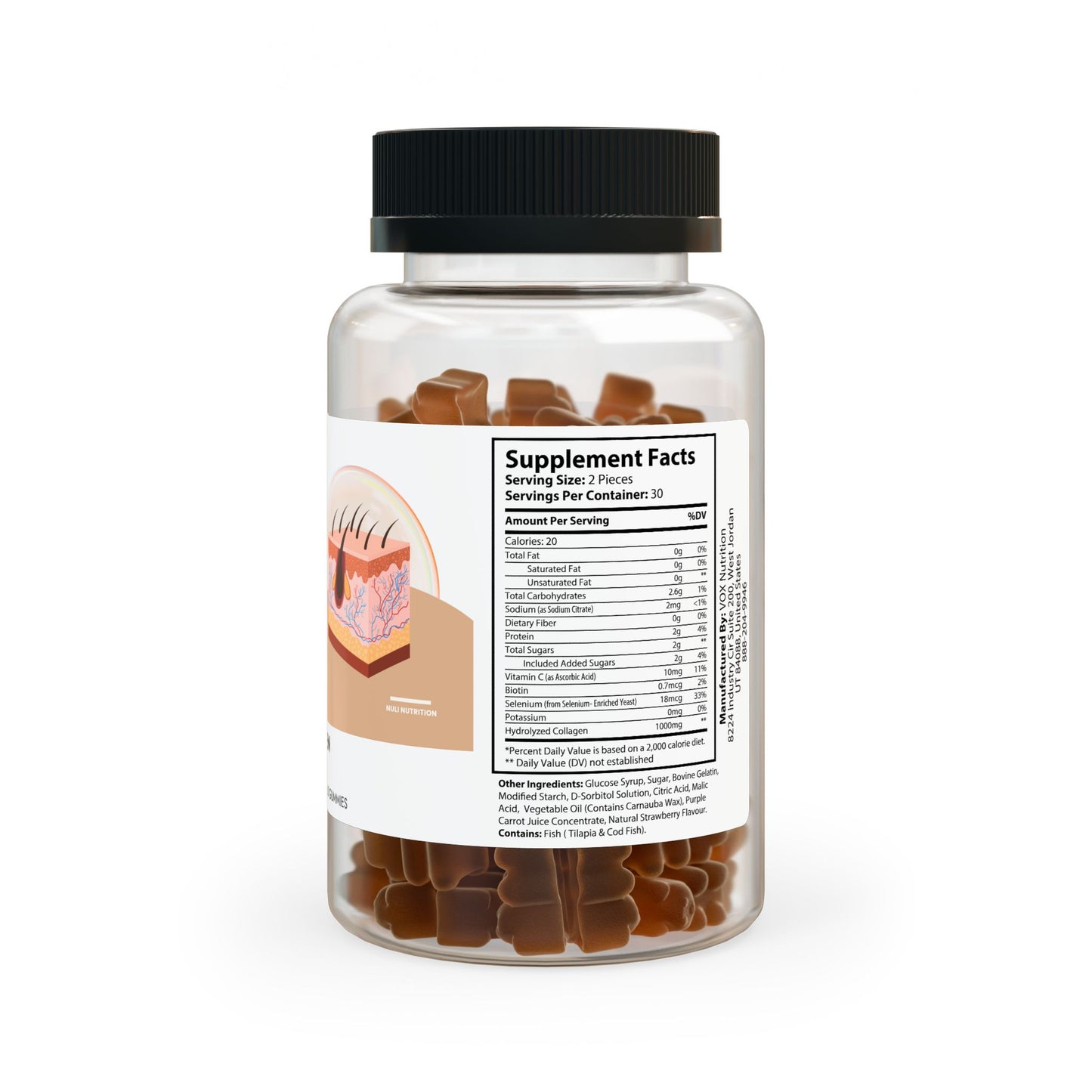 Collagen Peptides Gummies (60 Gummies)