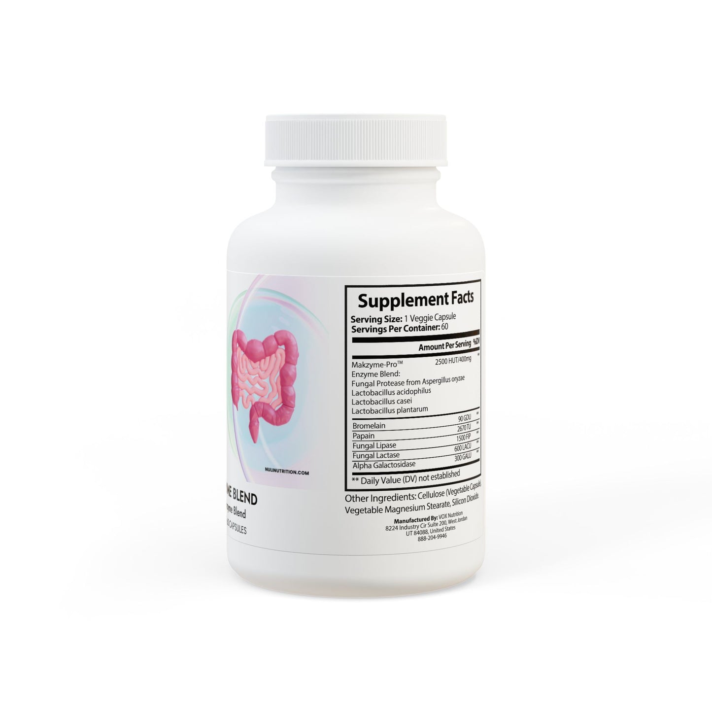 Digestive Enzyme Blend Supplement (60 Capsules)