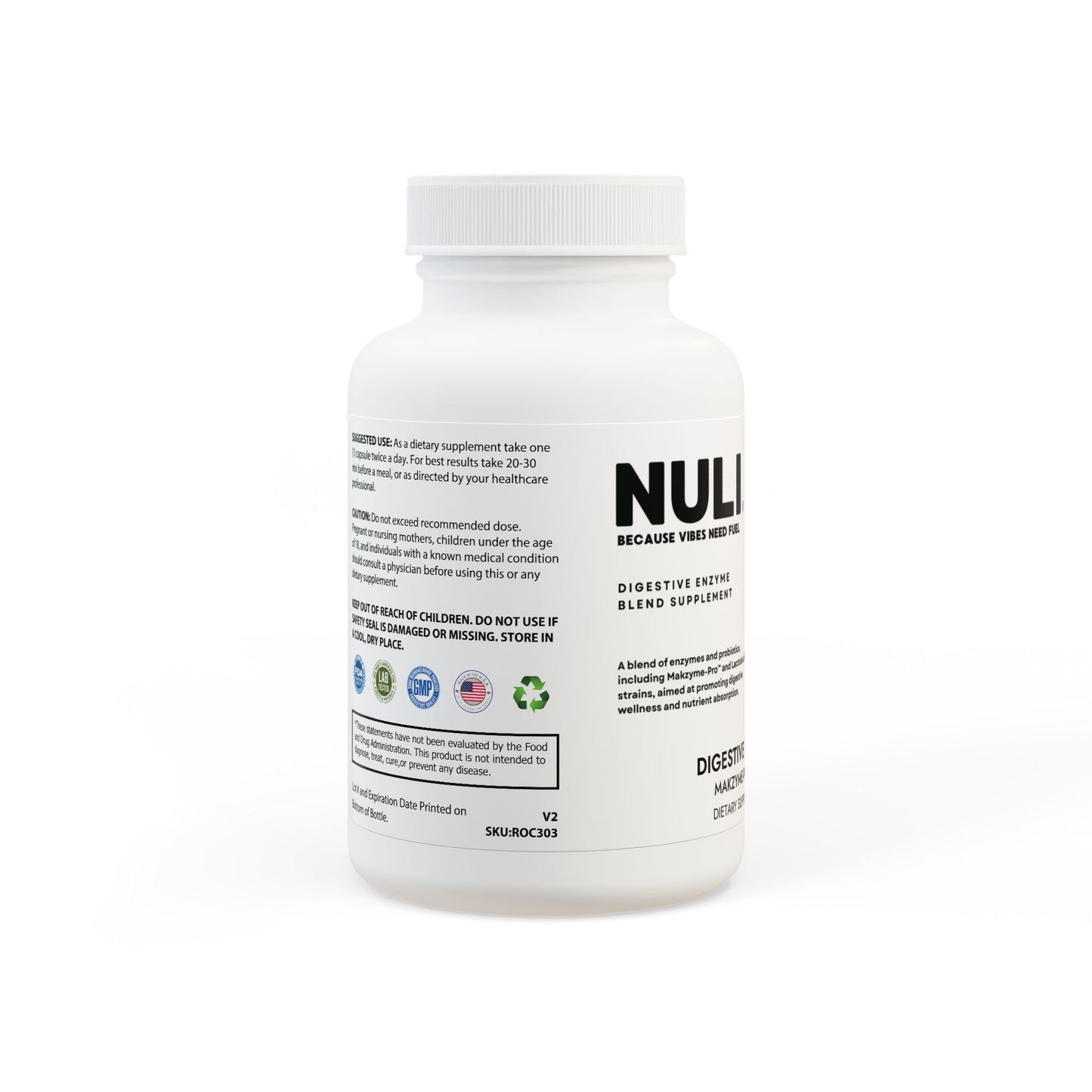 Digestive Enzyme Blend Supplement (60 Capsules)